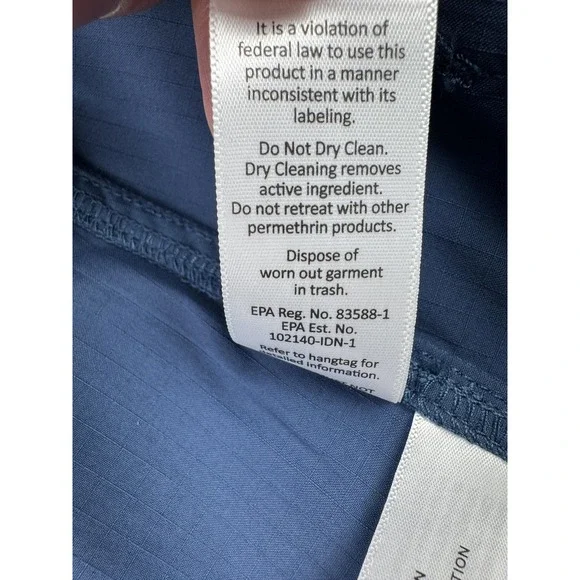 Duluth Trading Jacket Mens XS Blue No Fly Zone Insect Repellent Ripstop Utility - Picture 14 of 15